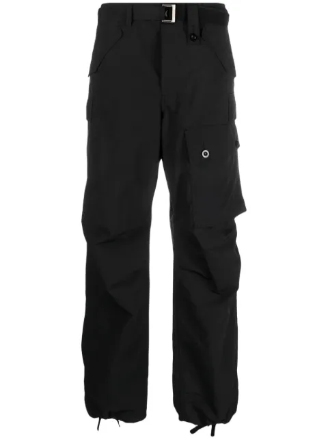sacai straight-leg cargo trousers