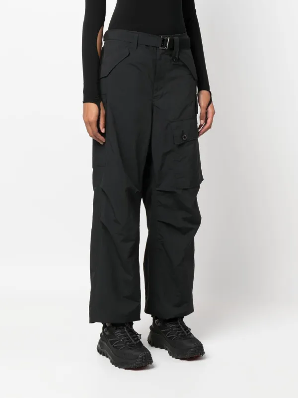 VIP【関税送料無料】希少 SACAI BROWN WOO BLEND FLARED PANTS sacai Rip Stop Pants Brown | HAVEN