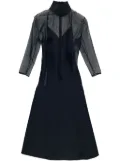 KHAITE Bellamy silk midi dress - Black