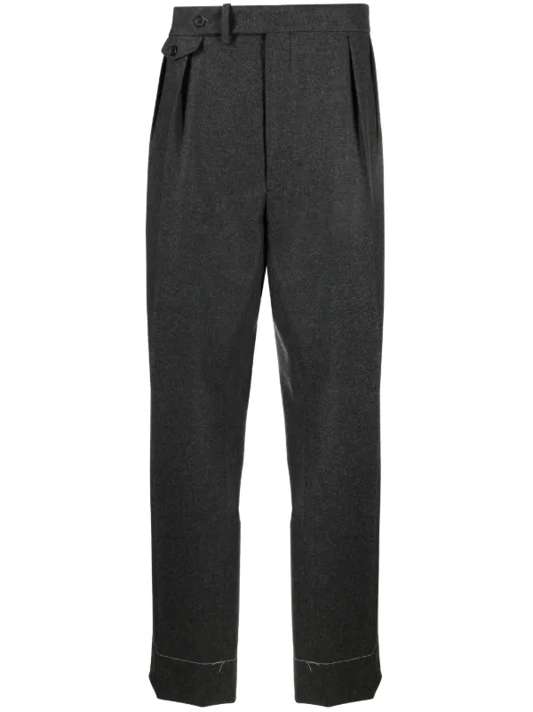 RALPH LAUREN パープルレーベル　カーゴパンツ グレー Ralph Lauren Purple Label センタープレス パンツ | グレー | FARFETCH JP