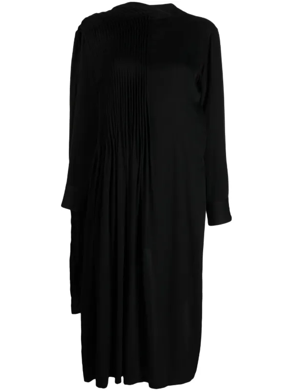Yohji Yamamoto ドレープ ドレス | ブラック | FARFETCH JP