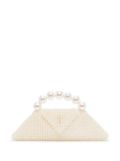 Vanina Nuit Blanche faux-pearl mini bag - White