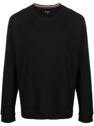 Paul Smith logo patch Cotton Sweatshirt Black