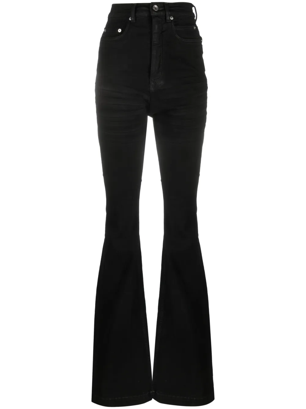 Black high waisted hot sale bell bottom jeans