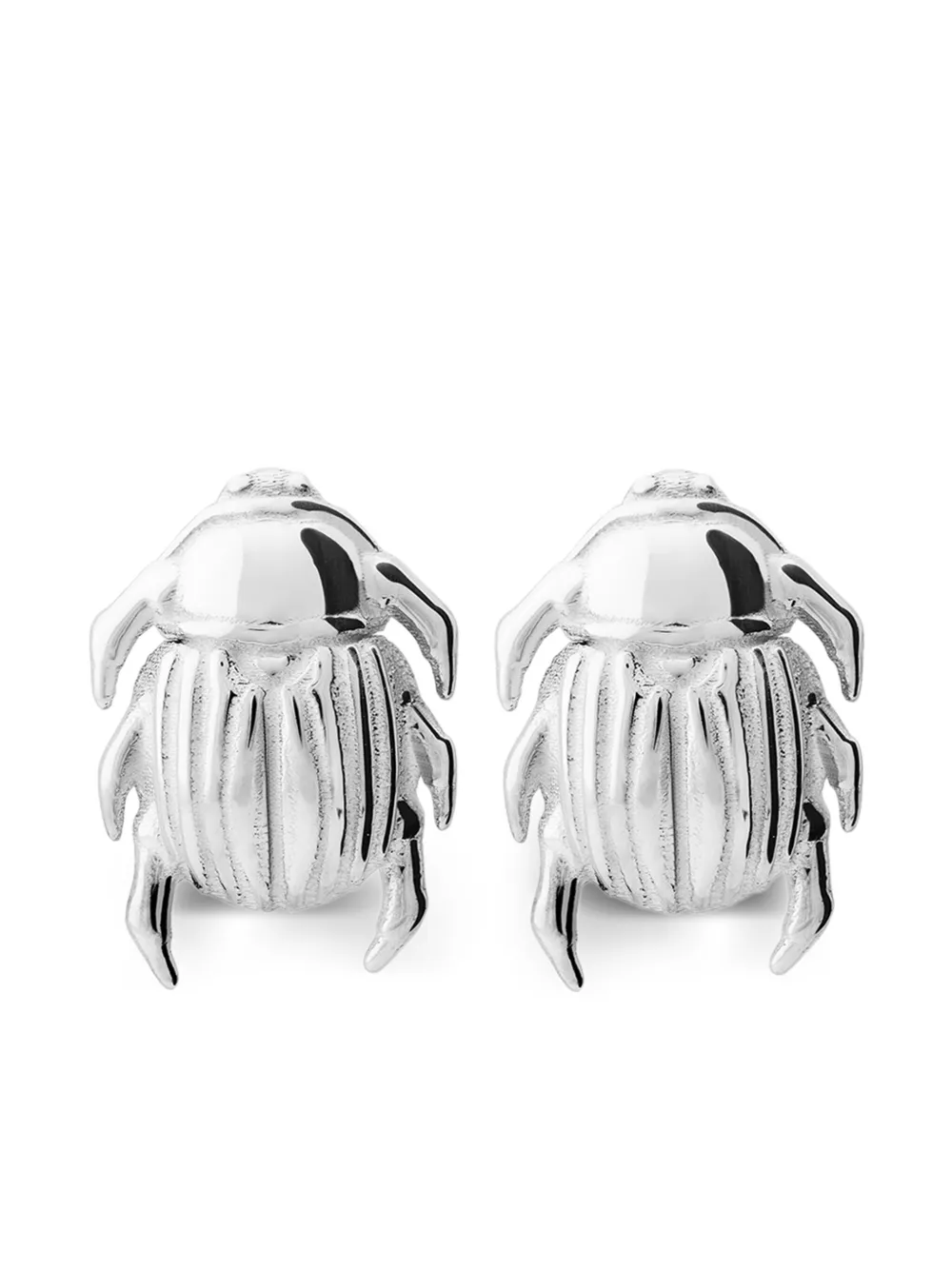 Antique Sterling Silver Scarab Cufflinks hot