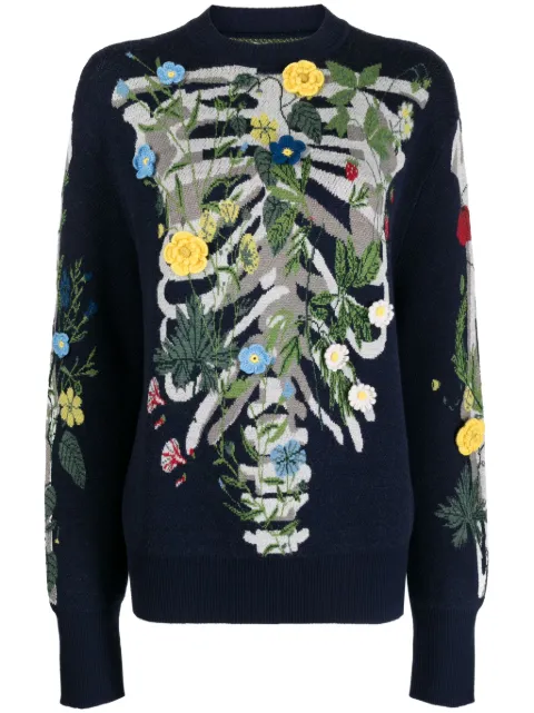 Monse patterned intarsia-knit wool jumper