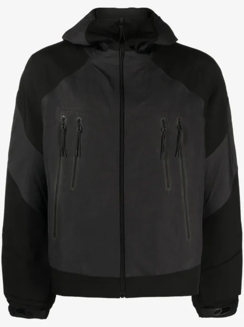 J.LAL Armour padded-panels ripstop jacket
