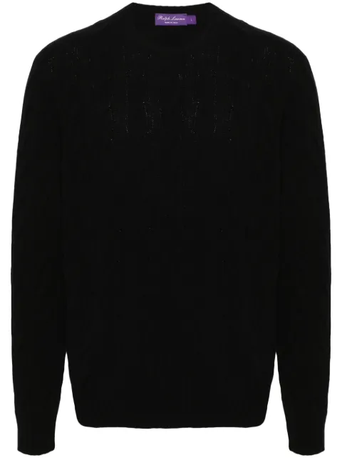 Ralph Lauren Purple Label cable-knit cashmere jumper