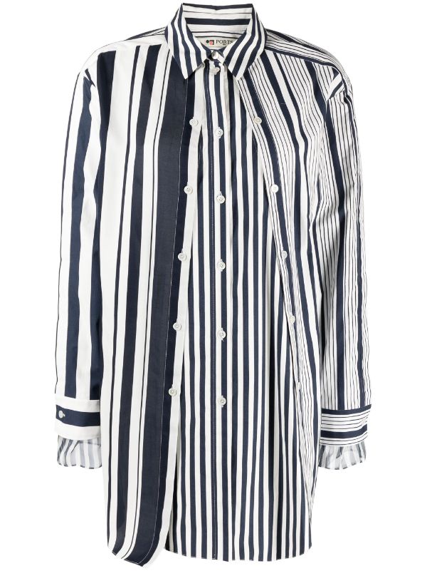 Ports 1961 double-layer stripe-pattern Shirt - Farfetch