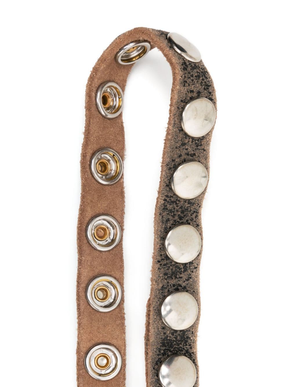 Shop Vaquera Stud-embellished Leather Harness In 褐色