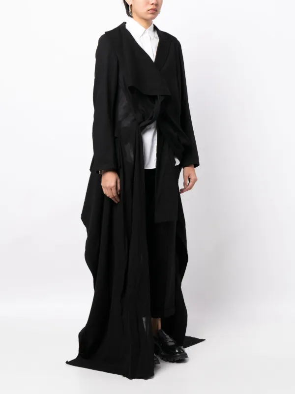 WAIST SHAPE FLARE JACKET ブラック　Sサイズ Yohji Yamamoto asymmetric-design peak-lapels Blazer | Black