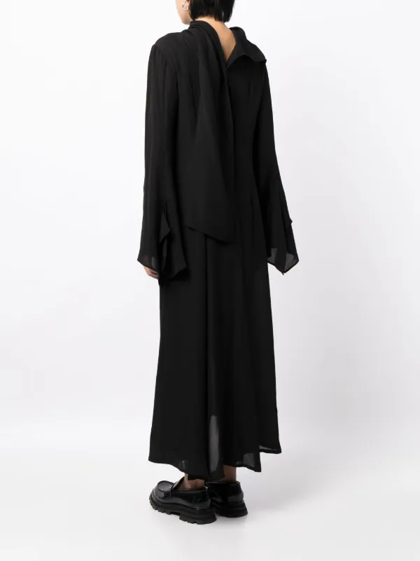 Yohji Yamamoto high-neck long-sleeve Dress | Black | FARFETCH
