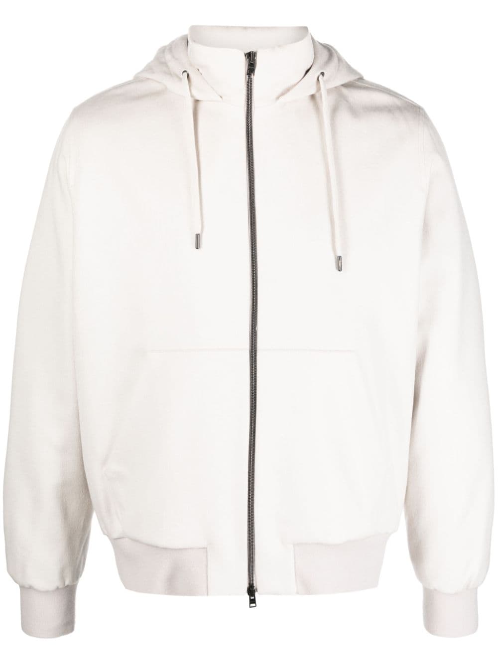 Herno zip-up hooded jacket - Neutrals