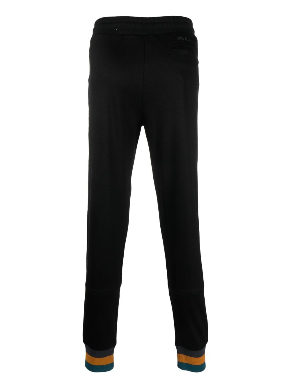 PS Paul Smith drawstring-waistband logo-embroidered track pants - Zwart