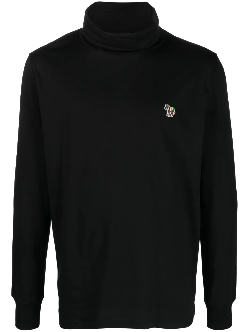 PS Paul Smith suéter con parche Zebra y cuello vuelto | negro | Image 1