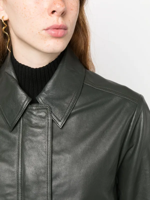 PS Paul Smith classic-collar Leather Jacket - Farfetch