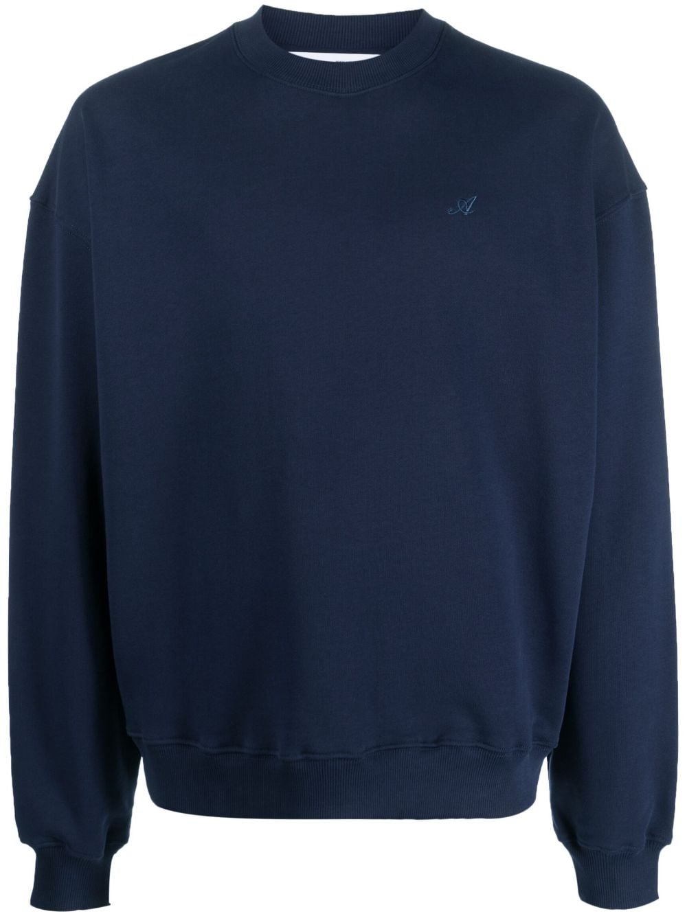 Shop Axel Arigato Logo-embroidered Sweatshirt In Blue