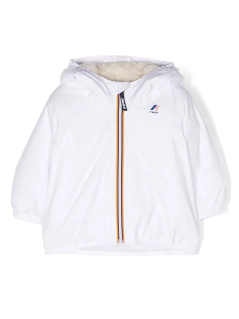 K Way Kids logo-patch hooded jacket
