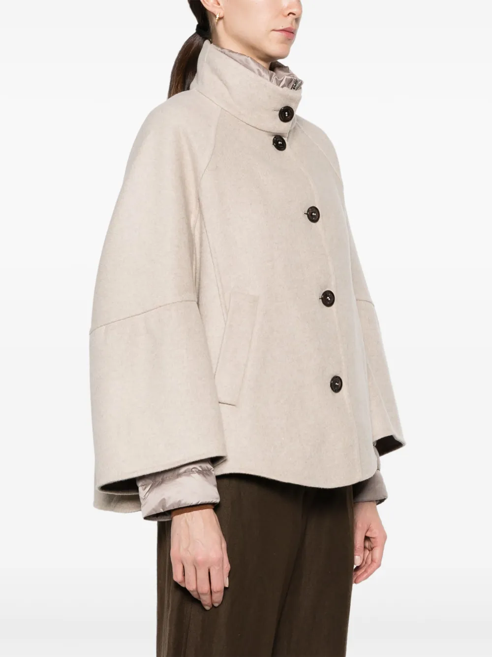Moorer Lenie-Czi gelaagd jack Beige