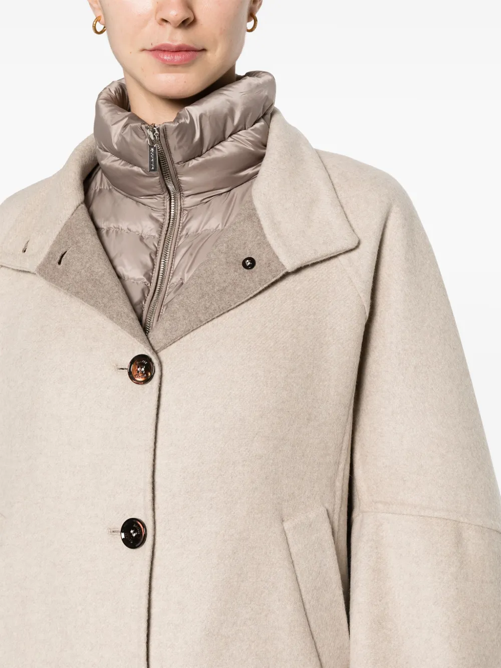 Moorer Lenie-Czi gelaagd jack Beige