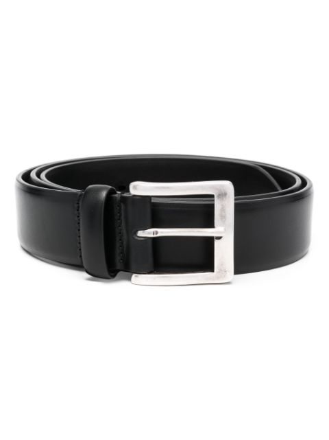 Moorer buckle-fastening leather belt 