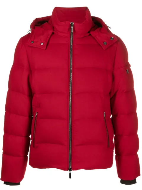 Moorer detachable-hood padded jacket