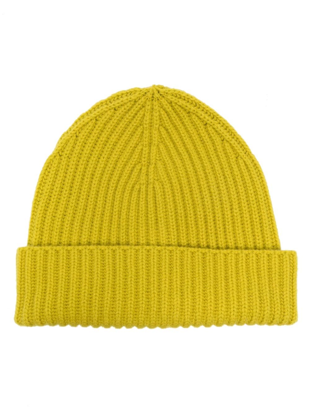 logo-tag knitted cashmere beanie