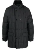 Moorer funnel-neck padded coat - Grey
