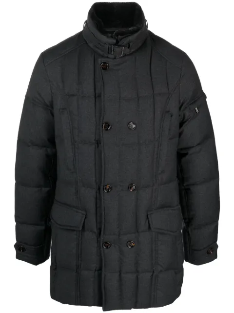 Moorer funnel-neck padded coat