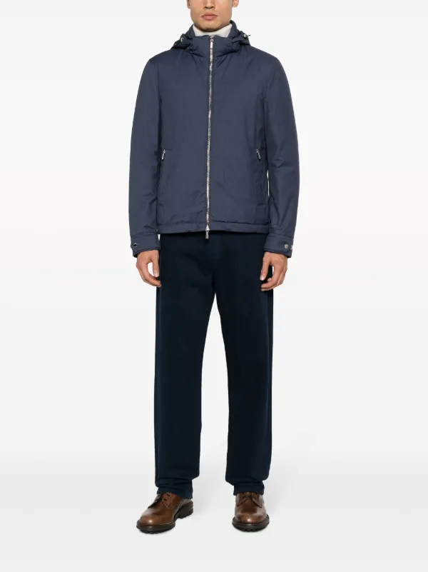 Moorer Albini-PUM Padded Hooded Jacket | Blue | FARFETCH