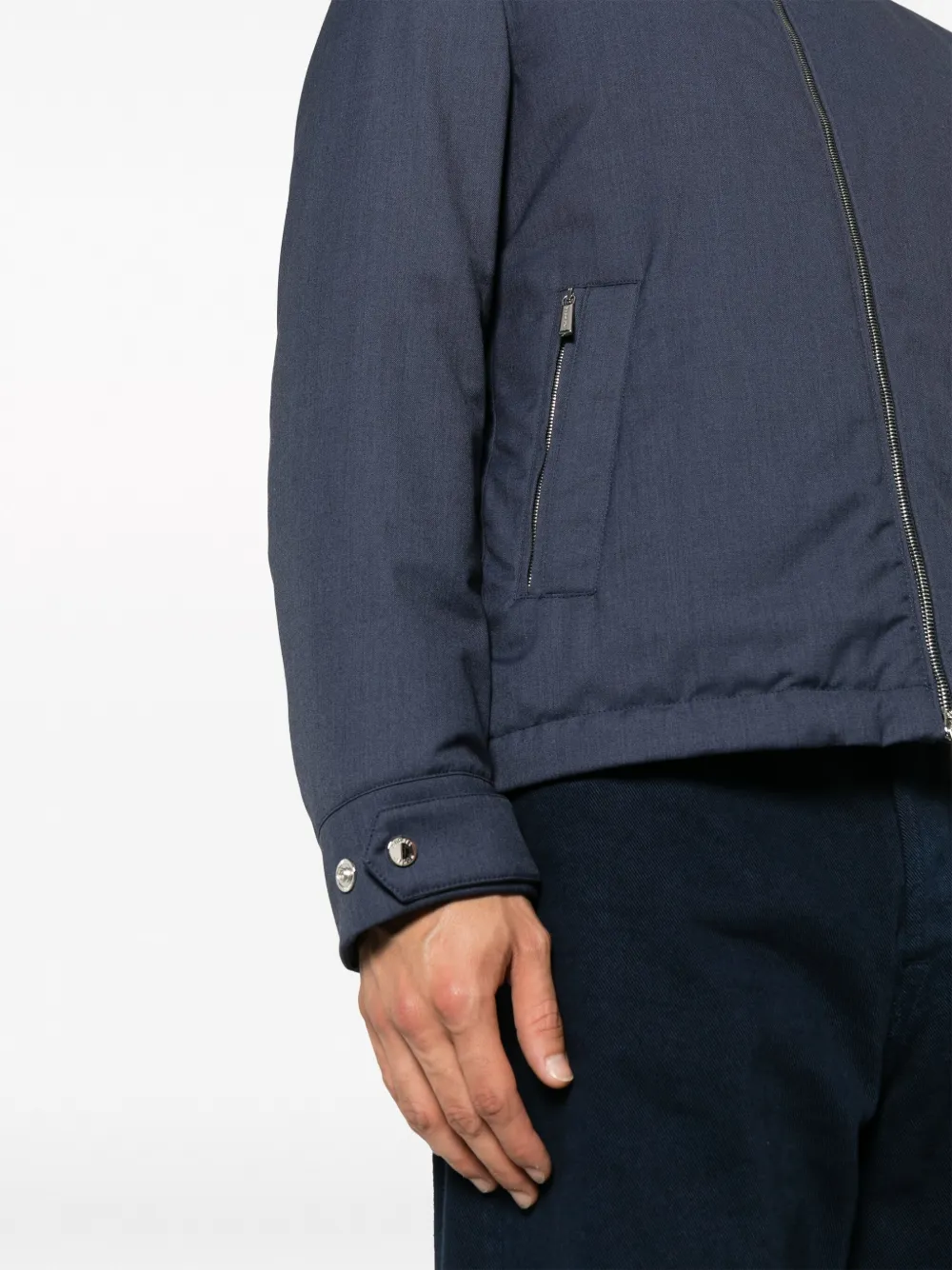 Moorer Jack met capuchon Blauw