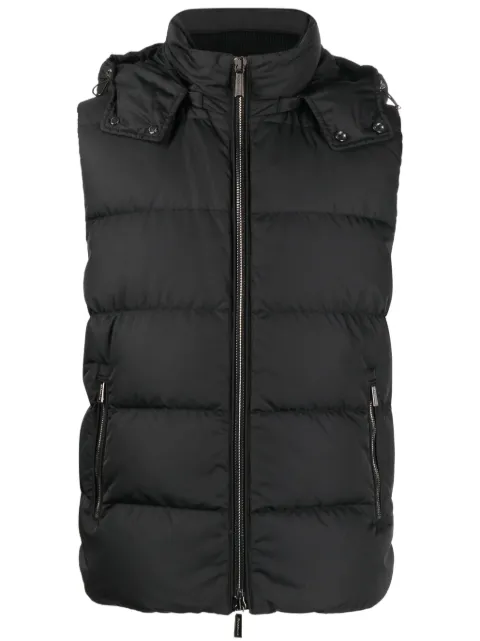 Moorer high-neck padded gilet