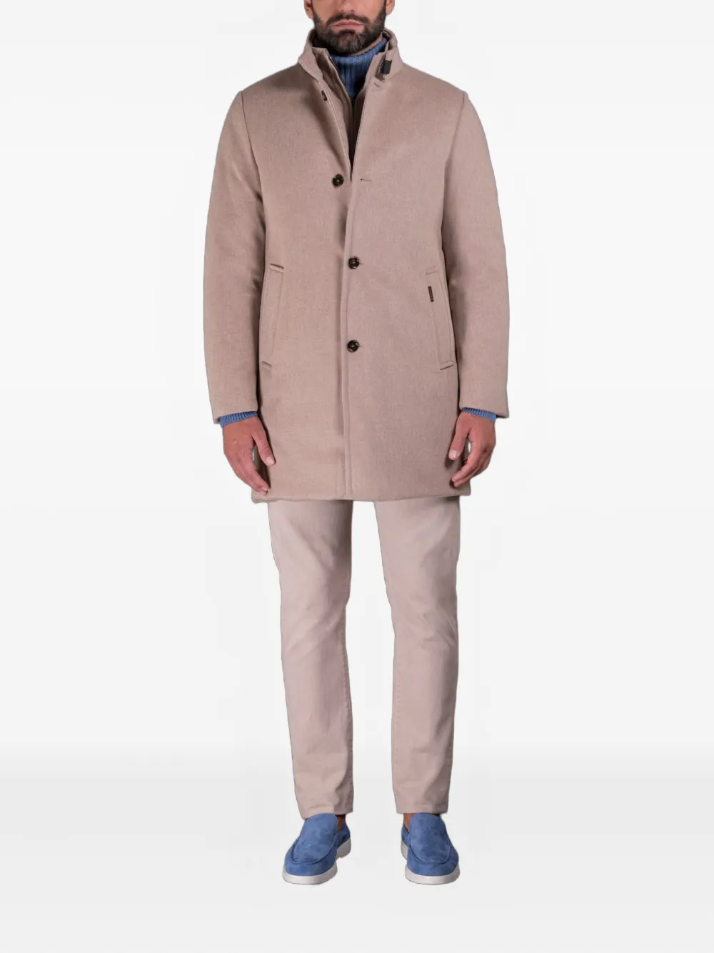 Moorer cashmere single-breasted coat | Single Breasted Coats | Image 2