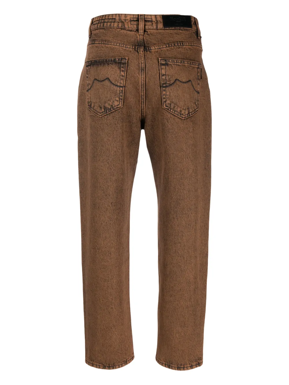 Moorer Mid waist straight jeans - Oranje