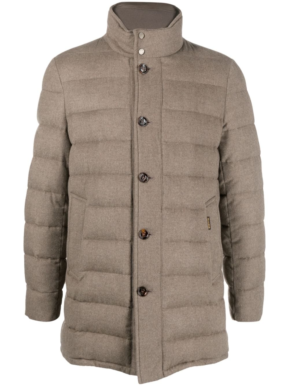 high-neck padded coat