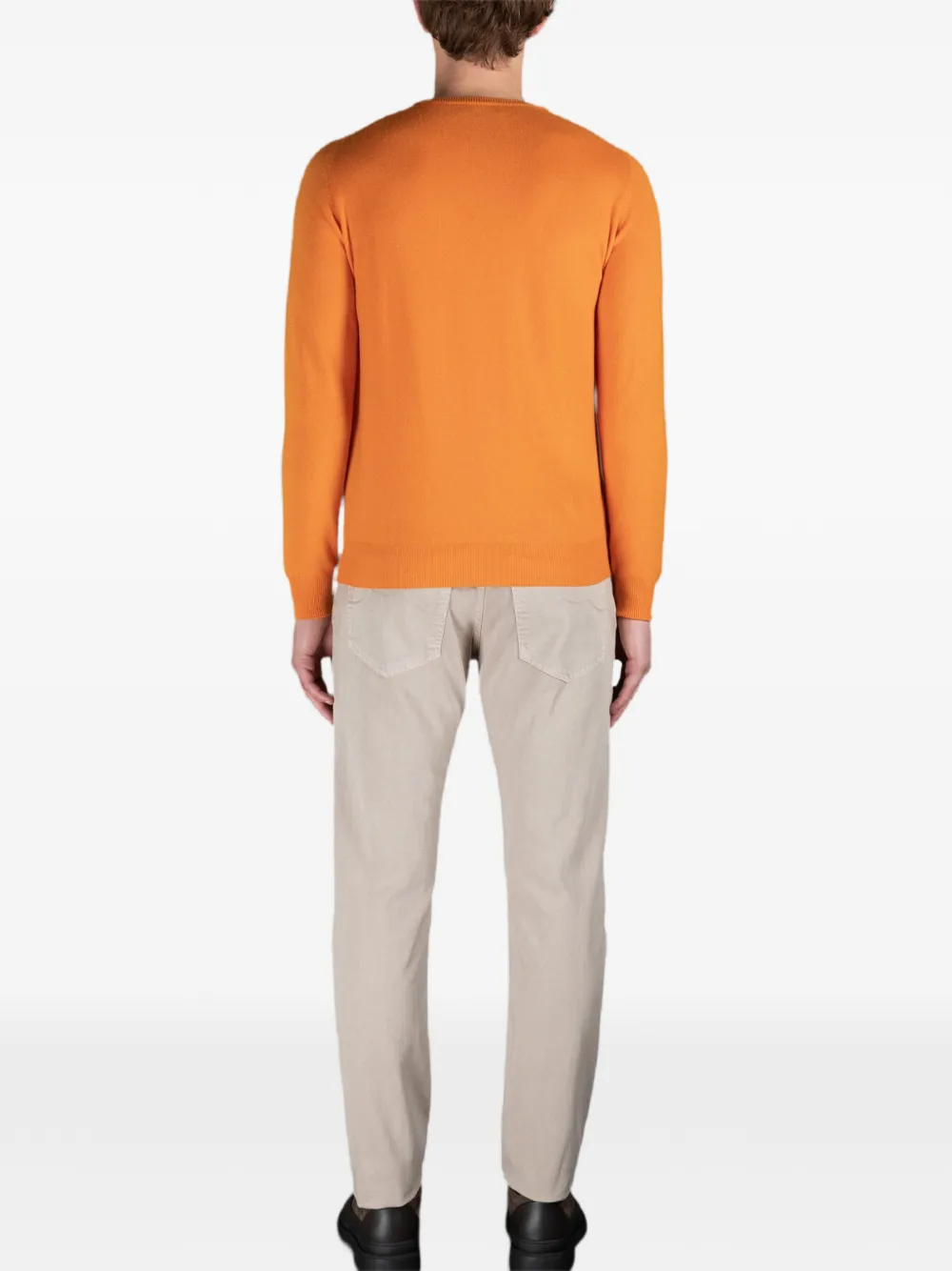 Moorer Trui met ronde hals Oranje
