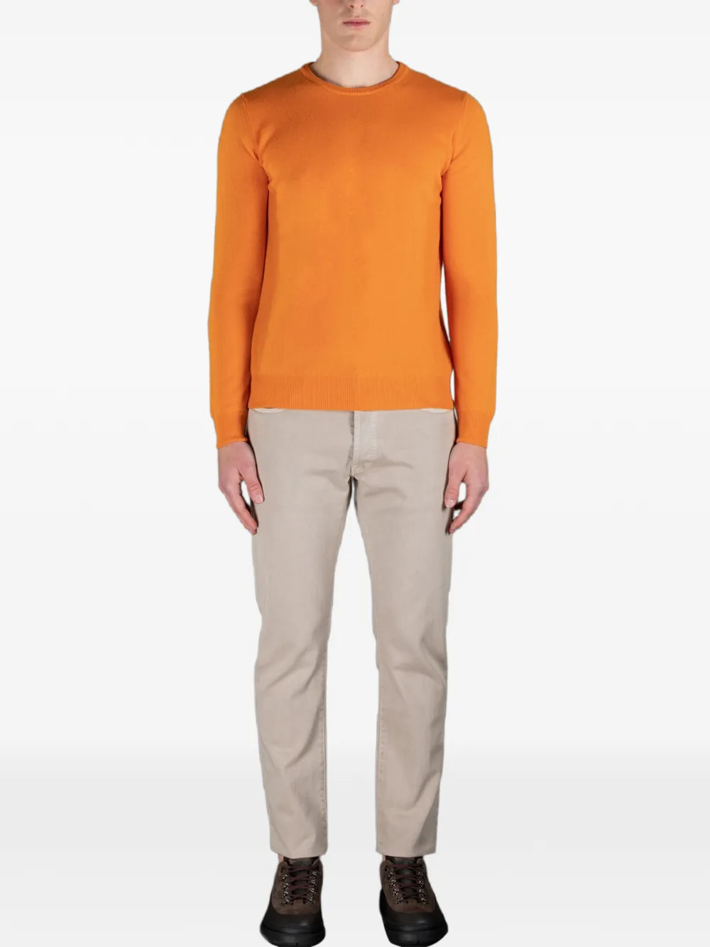 Moorer Trui met ronde hals Oranje