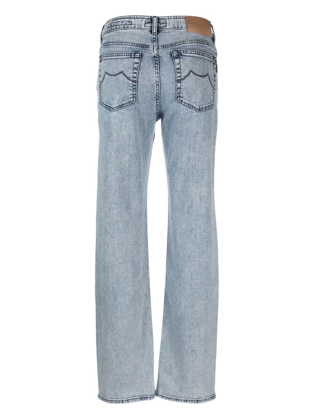 Moorer Mid waist straight jeans - Blauw