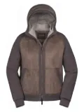 Moorer Daran zip-up padded jacket - Brown