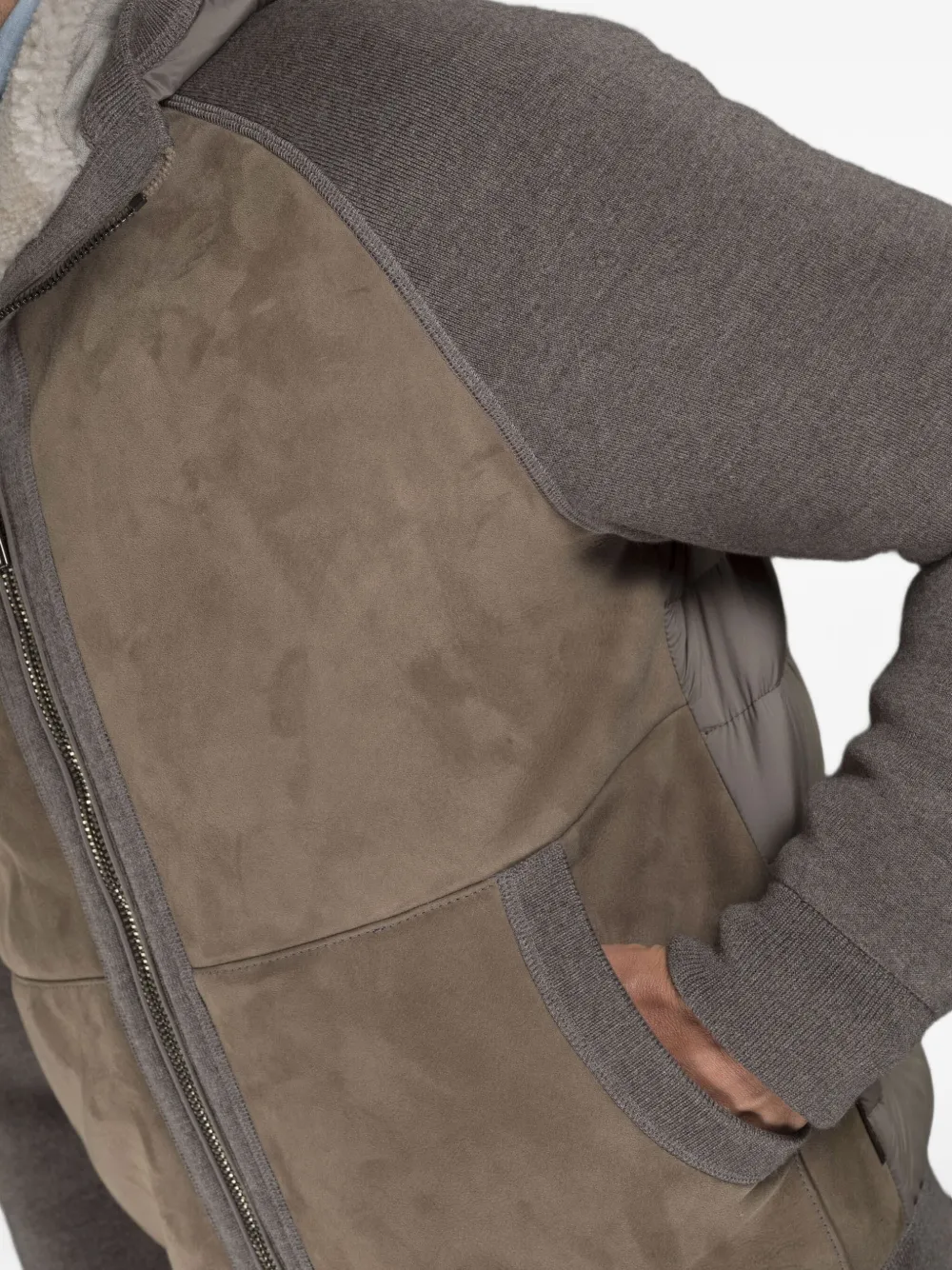 Moorer Daran Zip-up Padded Jacket In Multi