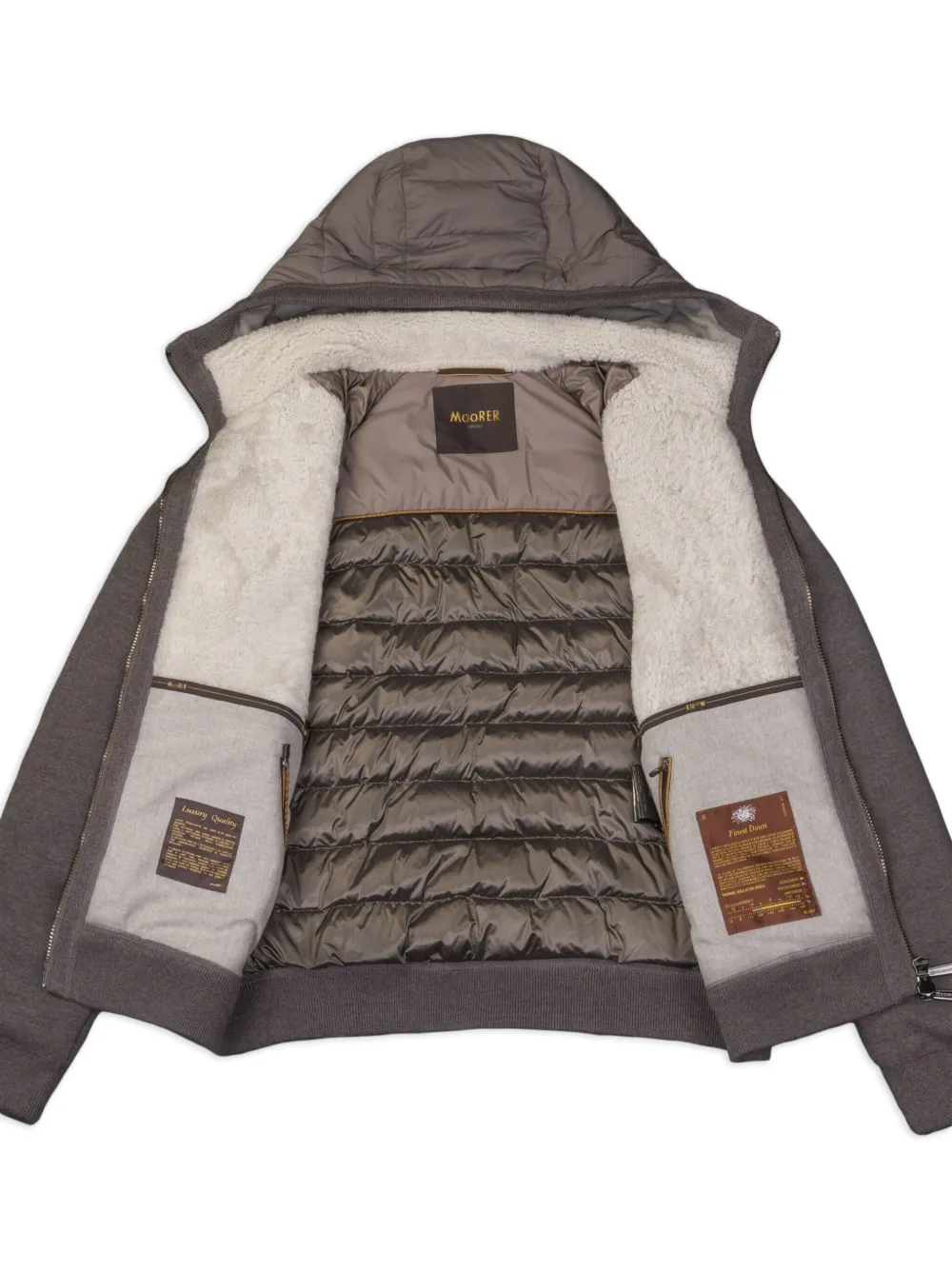 Moorer Jack met lammy vlakken en rits Bruin