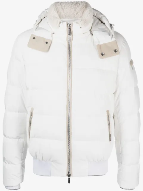 Moorer hooded padded jacket
