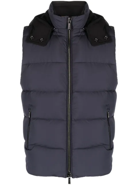 Moorer high-neck padded gilet