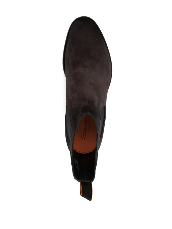 Santoni スエード アンクルブーツ | ブラウン | FARFETCH JP