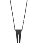 Rick Owens Open Trunk charm necklace - Black