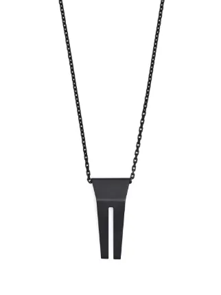 オープントランクチャーム ネックレス リックオウエンス rickowens Rick Owens Open Trunk チャーム ネックレス | ブラック | FARFETCH JP