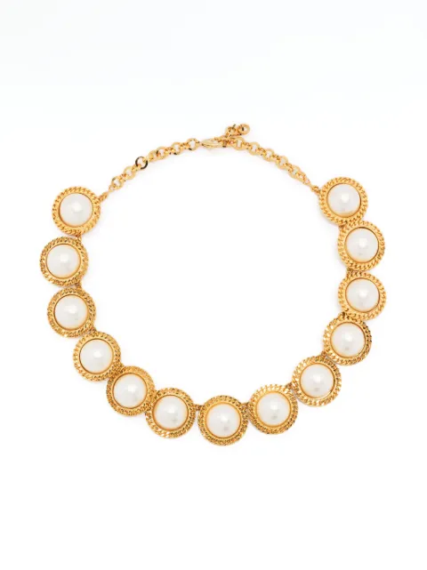 Rowen Rose pearl-embellished chain necklace