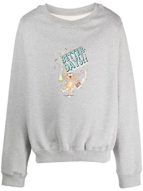 Martine Rose sweat Better Days à imprimé lapin