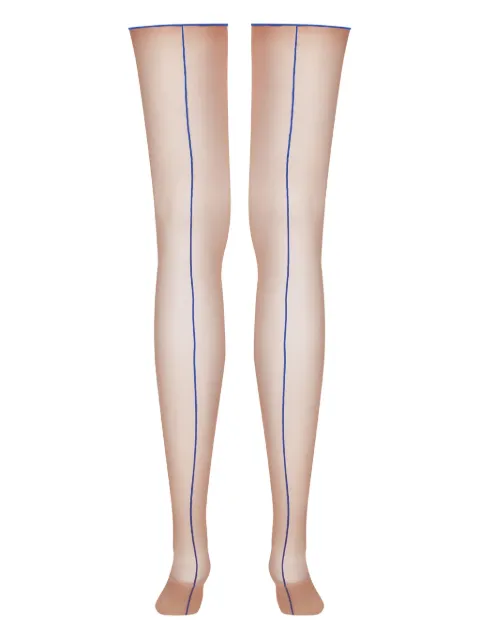 Maison Close contrast-lining stretch tights
