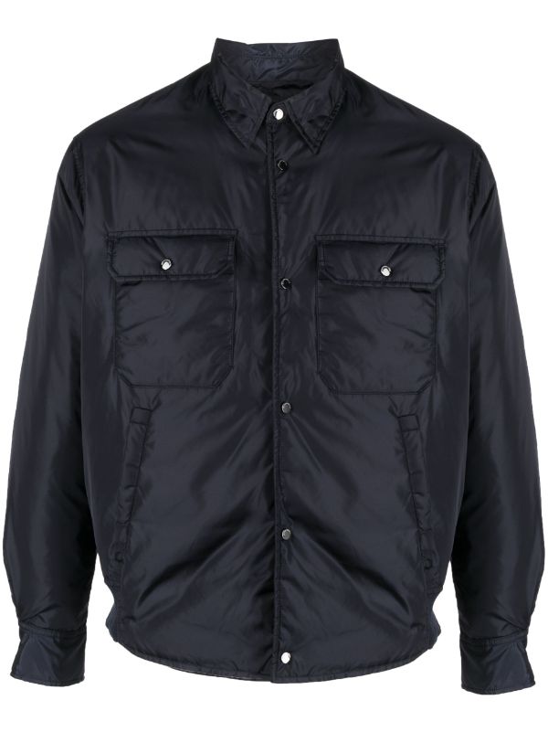 Emporio Armani pointed collar press stud Down Jacket Farfetch